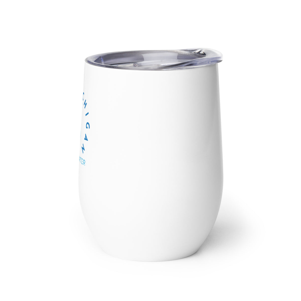 Lake Michigan Blue Wine tumbler