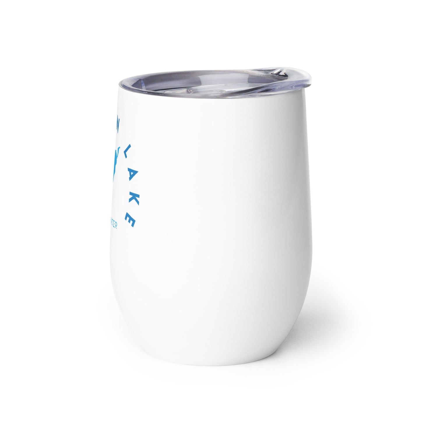 Delavan Lake Freshwater Blue Wine tumbler