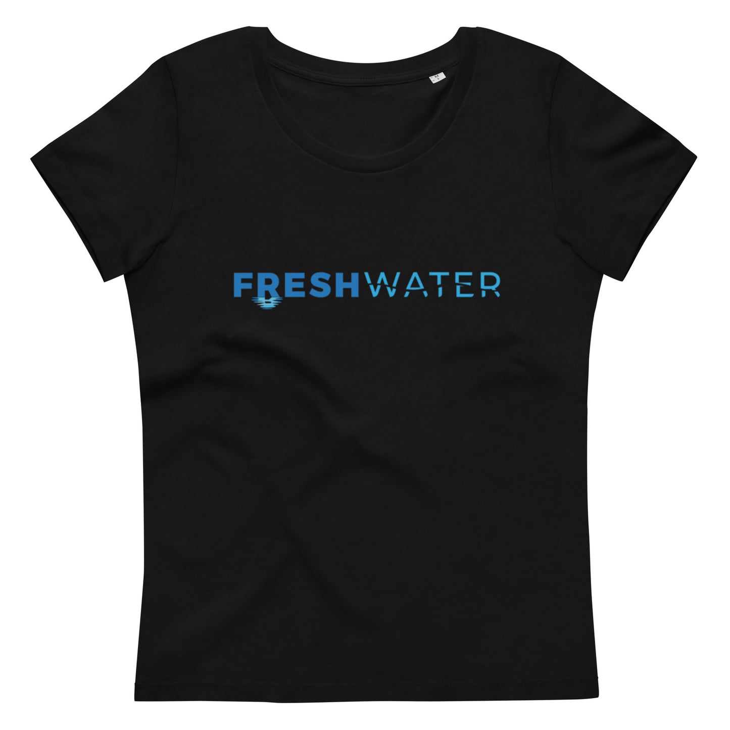 Freshwater Blue Women's fitted eco tee