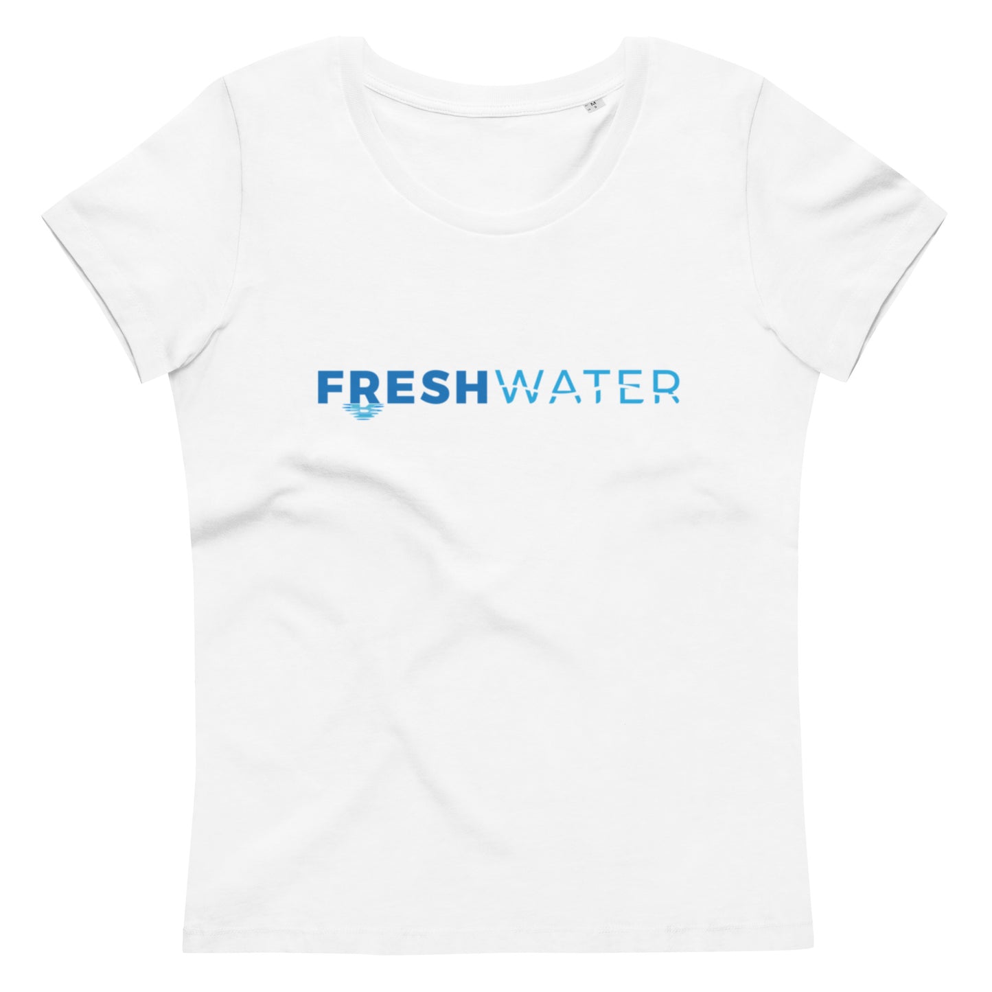 Freshwater Blue Women's fitted eco tee