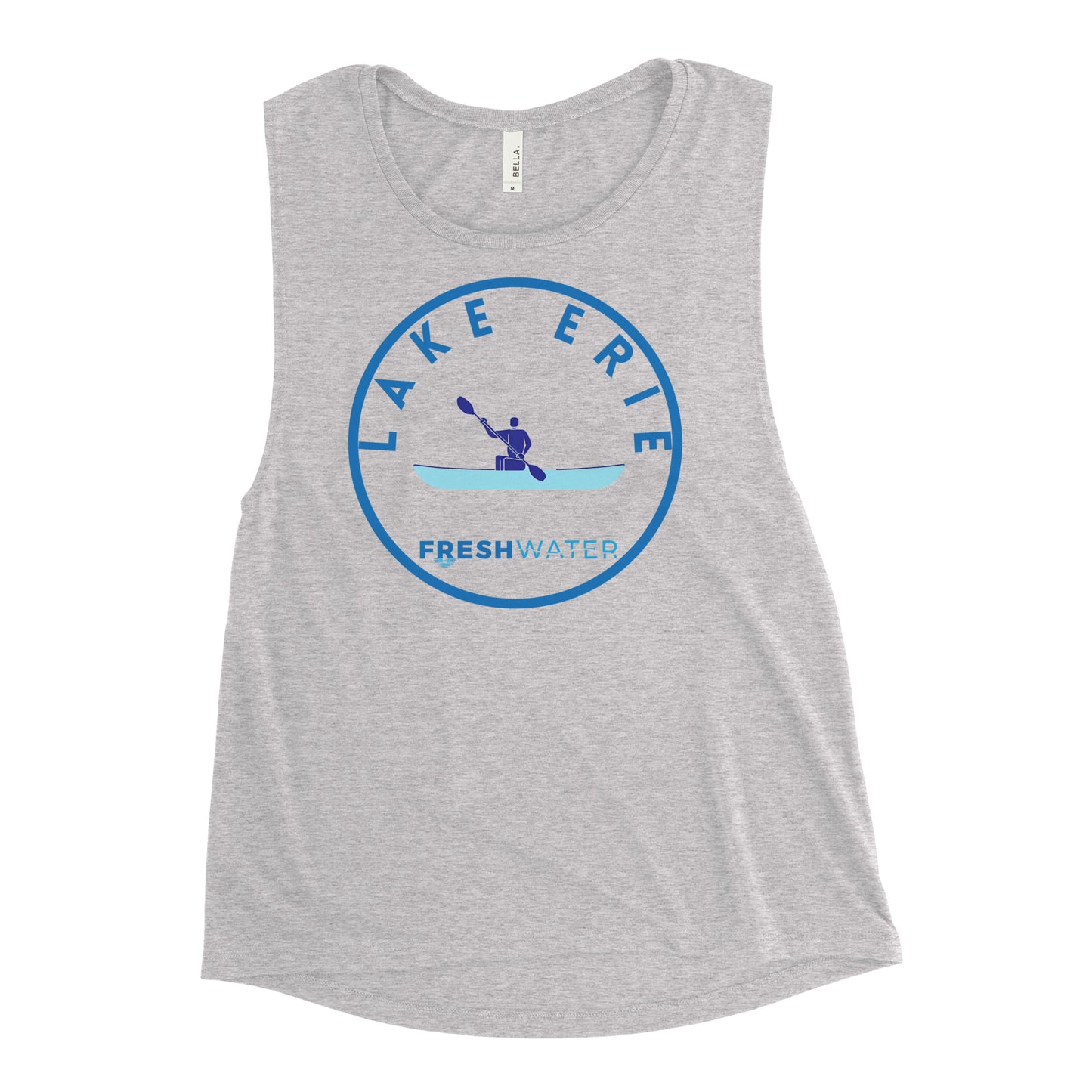Lake Erie Great Lakes Freshwater Kayak Ladies’ Muscle Tank