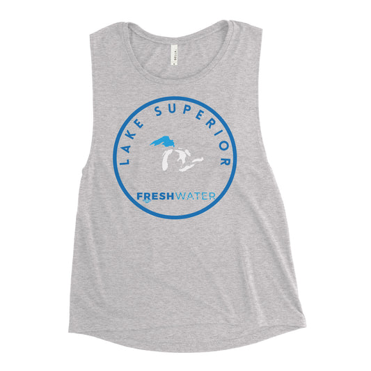 Lake Superior Freshwater GL Ladies’ Muscle Tank