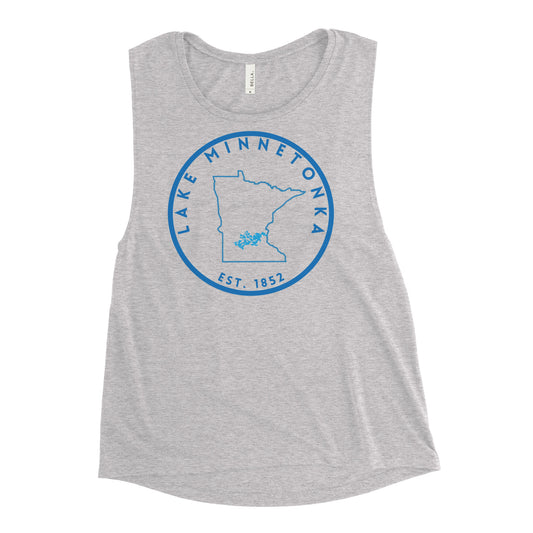 Lake Minnetonka Minnesota Freshwater SO Ladies’ Muscle Tank
