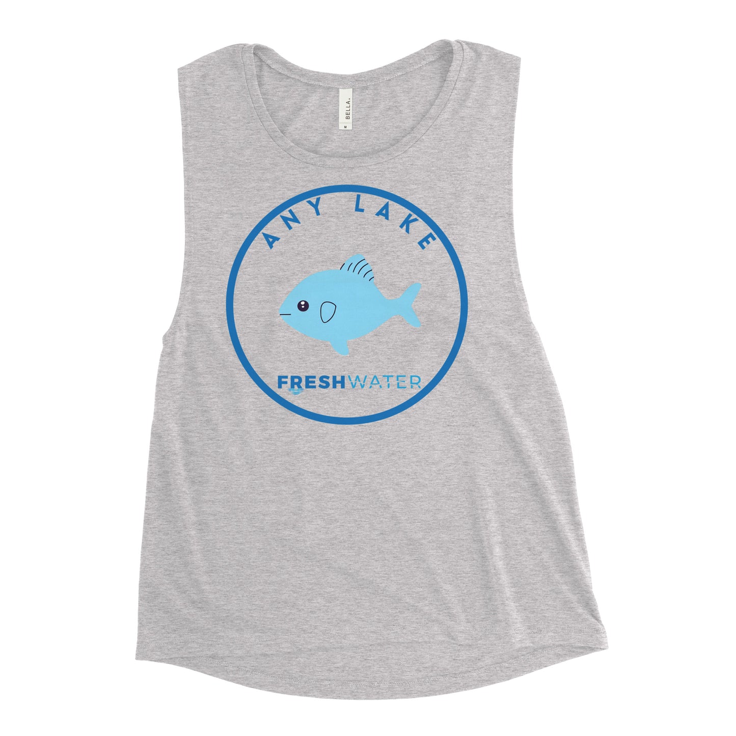 Custom Freshwater Icon Fish Ladies’ Muscle Tank