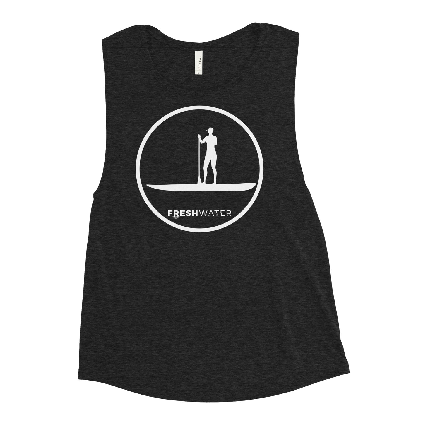 Freshwater Paddle BW Ladies’ Muscle Tank