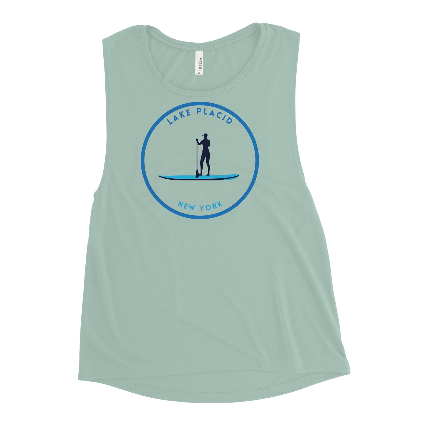 Lake Placid New York Freshwater Paddle Ladies’ Muscle Tank