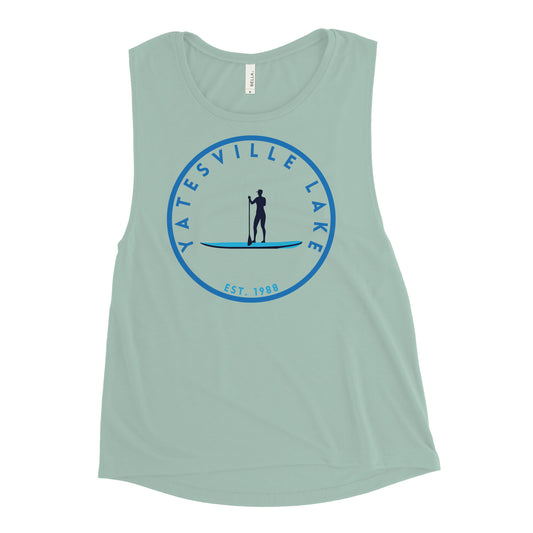 Yatesville Lake Kentucky Freshwater Paddle Ladies’ Muscle Tank