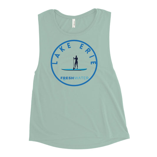 Lake Erie Great Lakes Freshwater Paddle Ladies’ Muscle Tank