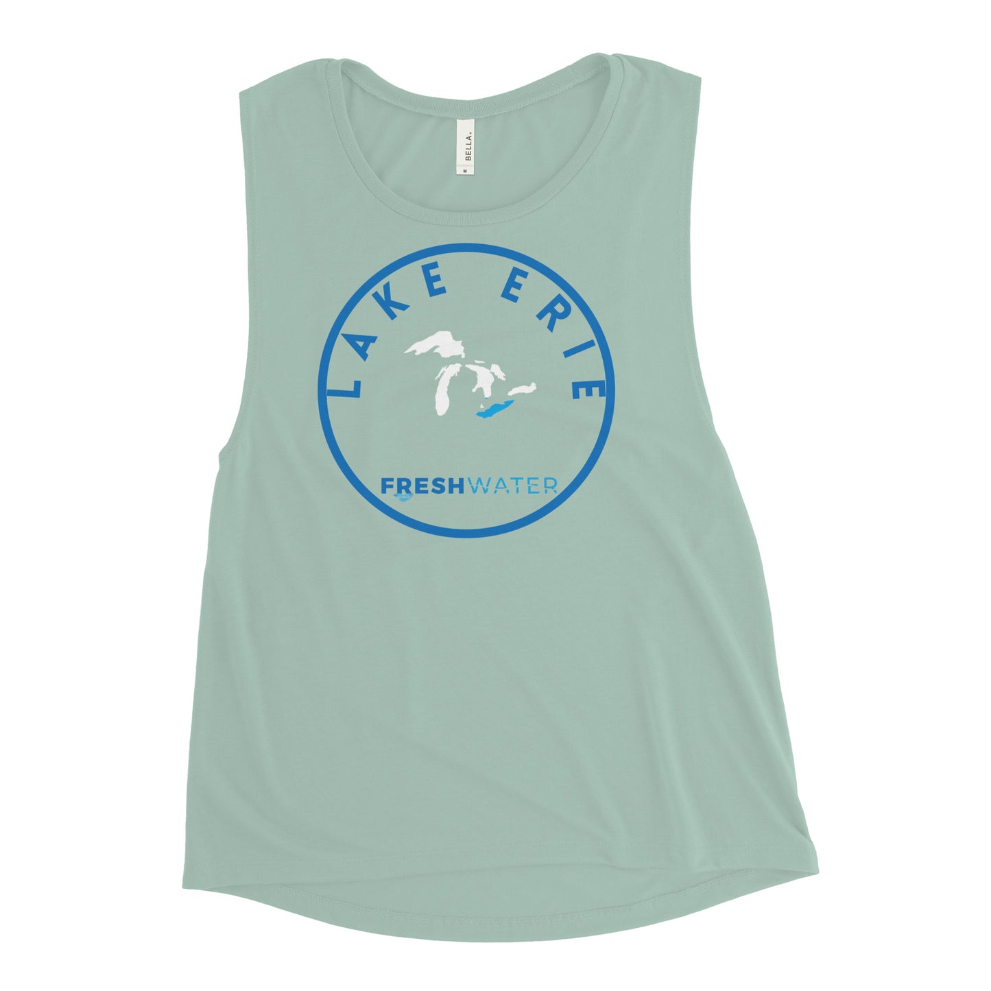 Lake Erie Great Lakes Freshwater GL Ladies’ Muscle Tank