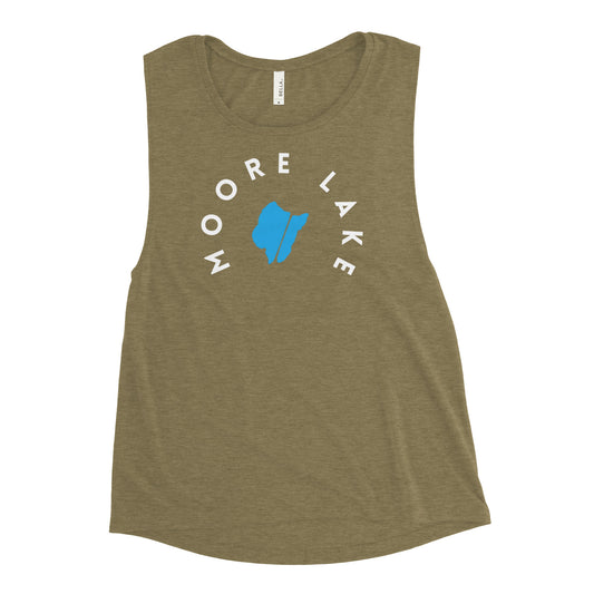Moore Lake Minnesota Freshwater WB Ladies’ Muscle Tank