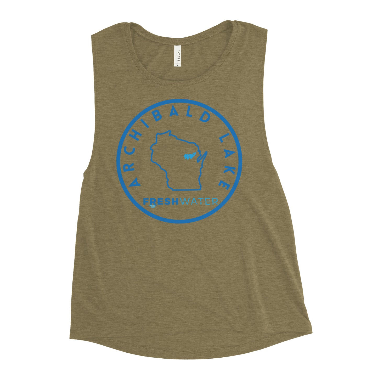 Archibald Lake Wisconsin Freshwater SO Ladies’ Muscle Tank