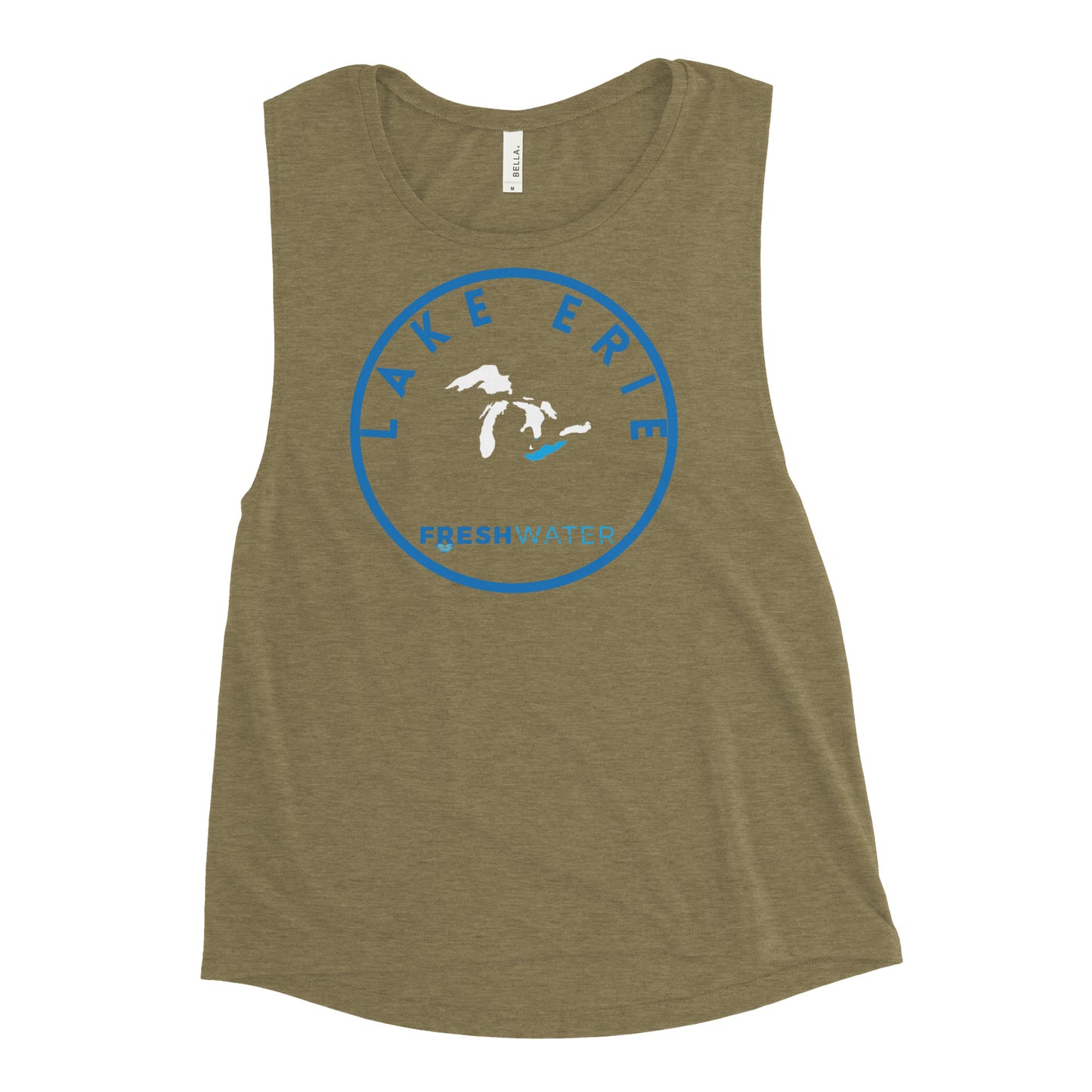 Lake Erie Great Lakes Freshwater GL Ladies’ Muscle Tank