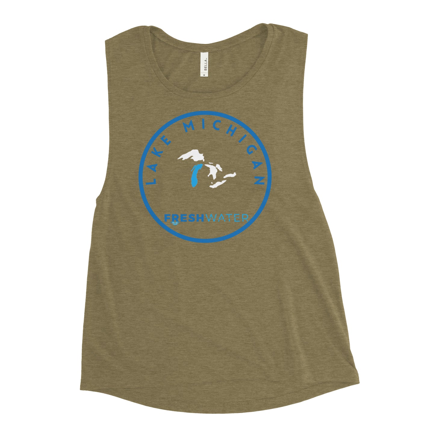 Lake Michigan Freshwater Great Lakes Ladies’ Muscle Tank