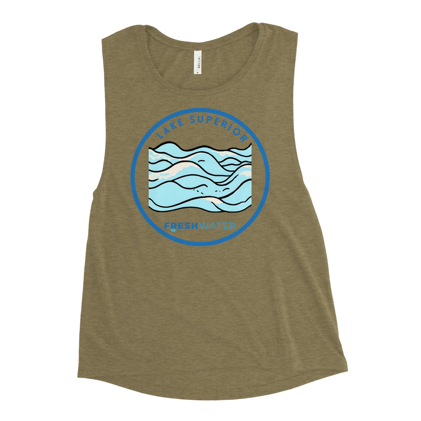 Lake Superior Freshwater Waves Ladies’ Muscle Tank