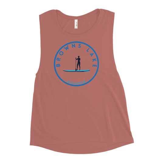 Browns Lake Freshwater Paddle Ladies’ Muscle Tank