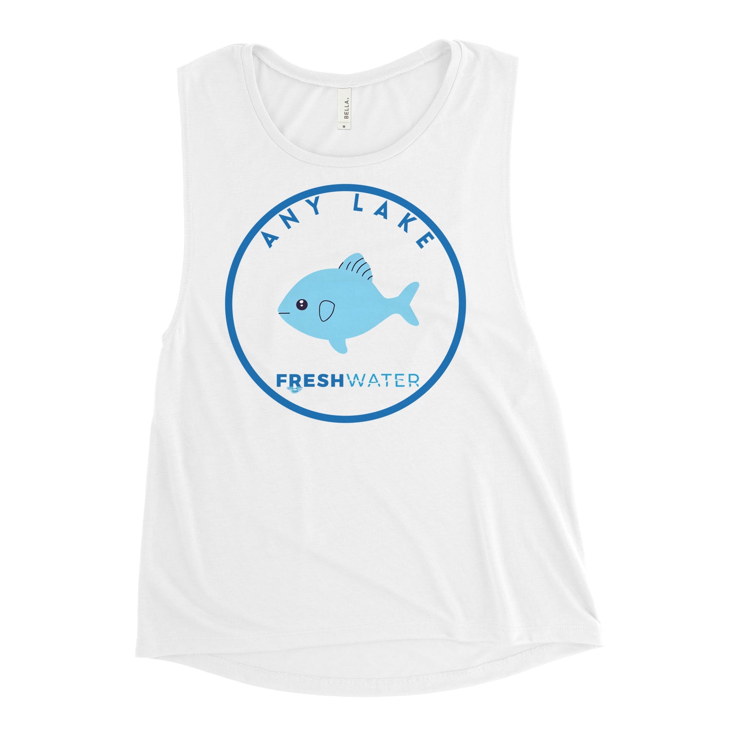Custom Freshwater Icon Fish Ladies’ Muscle Tank
