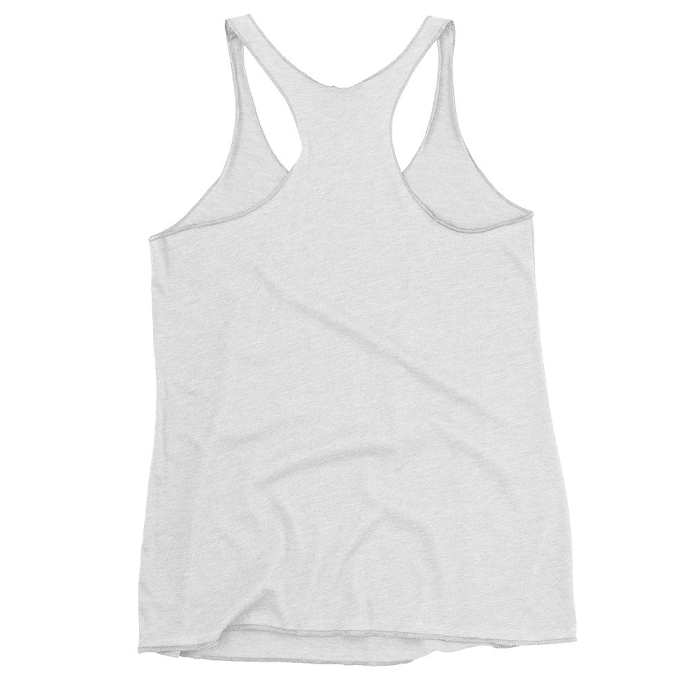 Custom Freshwater Paddle BW Women's Racerback Tank