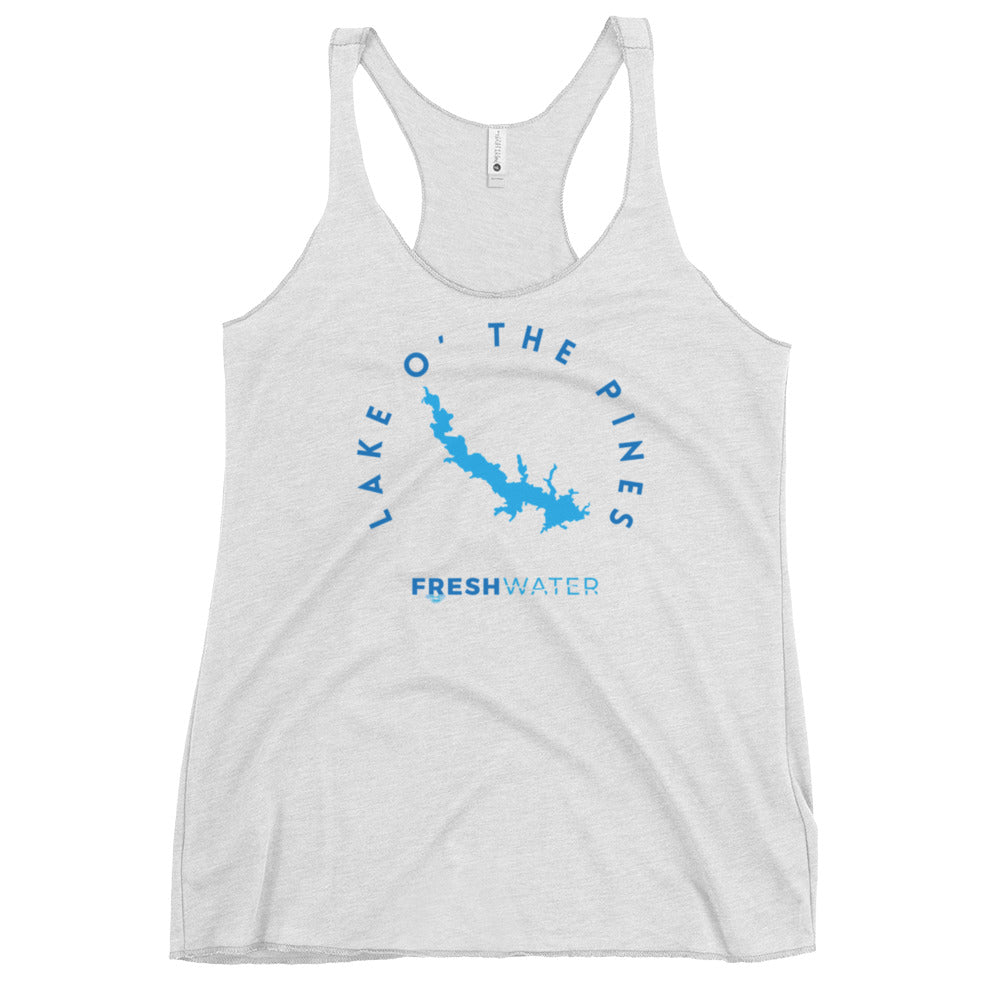 Lake O' the Pines Texas Freshwater B Women's Racerback Tank