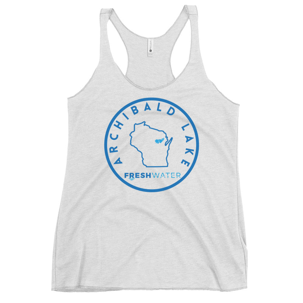 Archibald Lake Wisconsin Freshwater SO Women's Racerback Tank