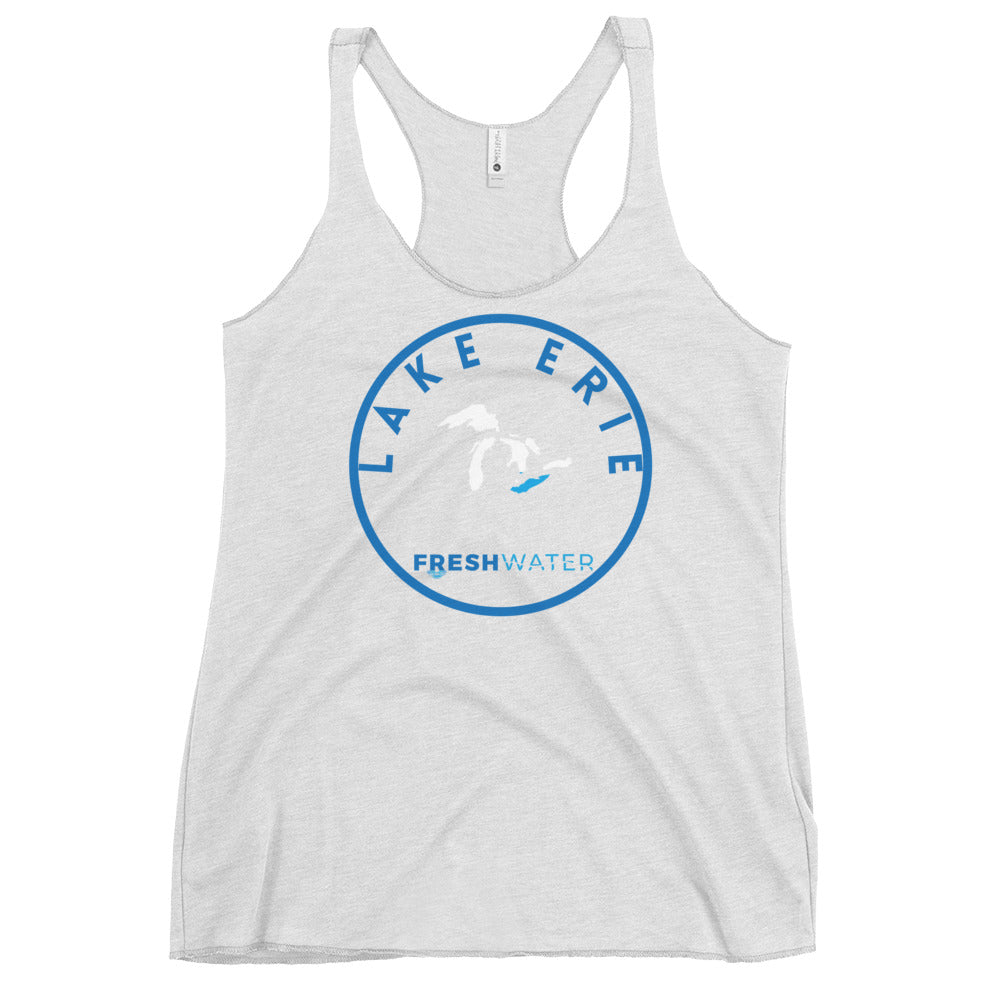 Lake Erie Great Lakes Freshwater GL Women's Racerback Tank