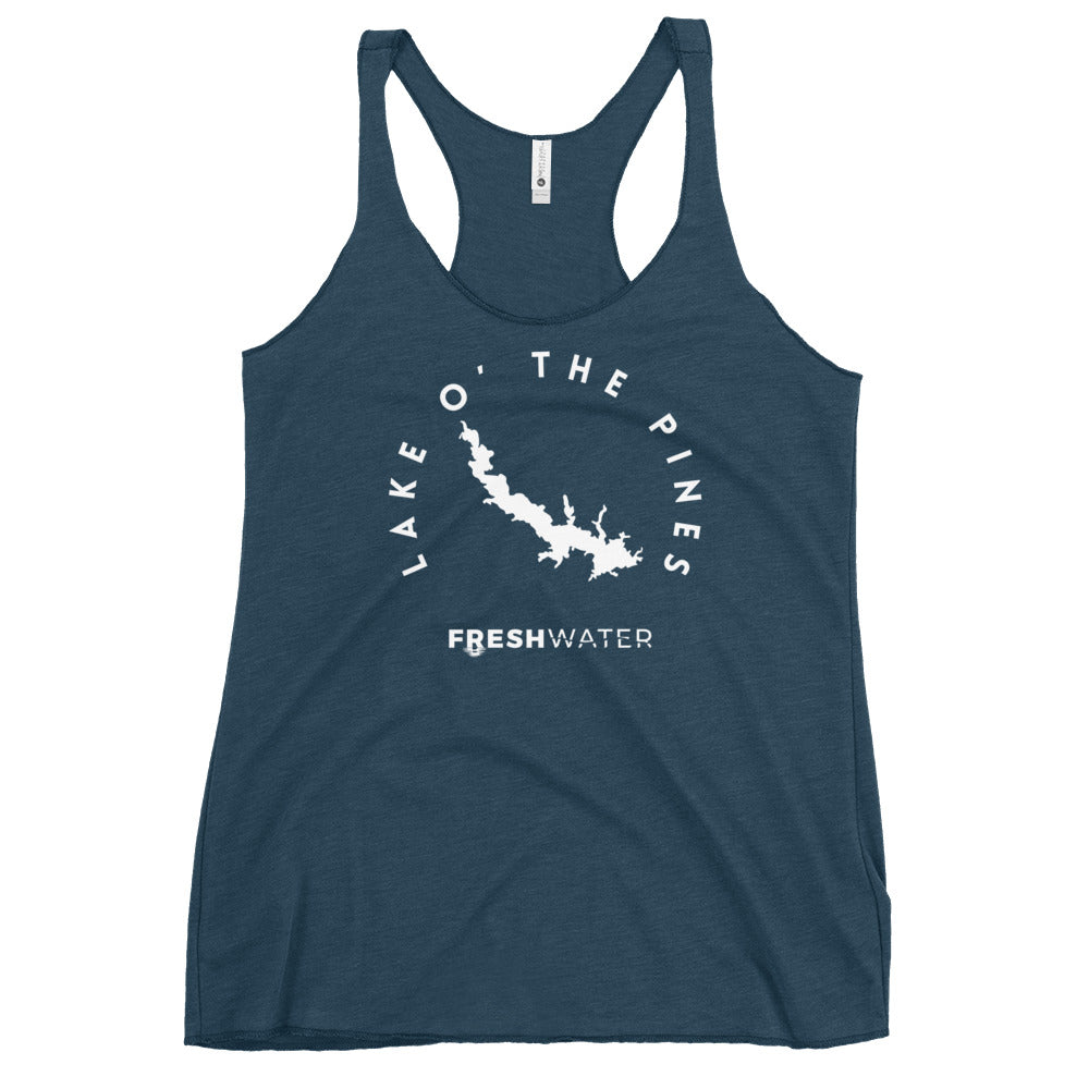 Lake O' the Pines Texas Freshwater WB Women's Racerback Tank