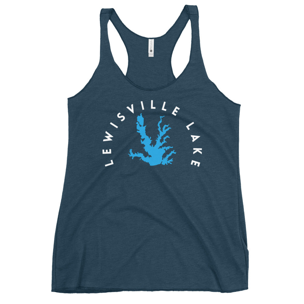 Lewisville Lake Texas Freshwater WB Women's Racerback Tank