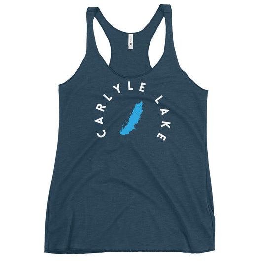 Carlyle Lake Illinois Freshwater WB Women's Racerback Tank