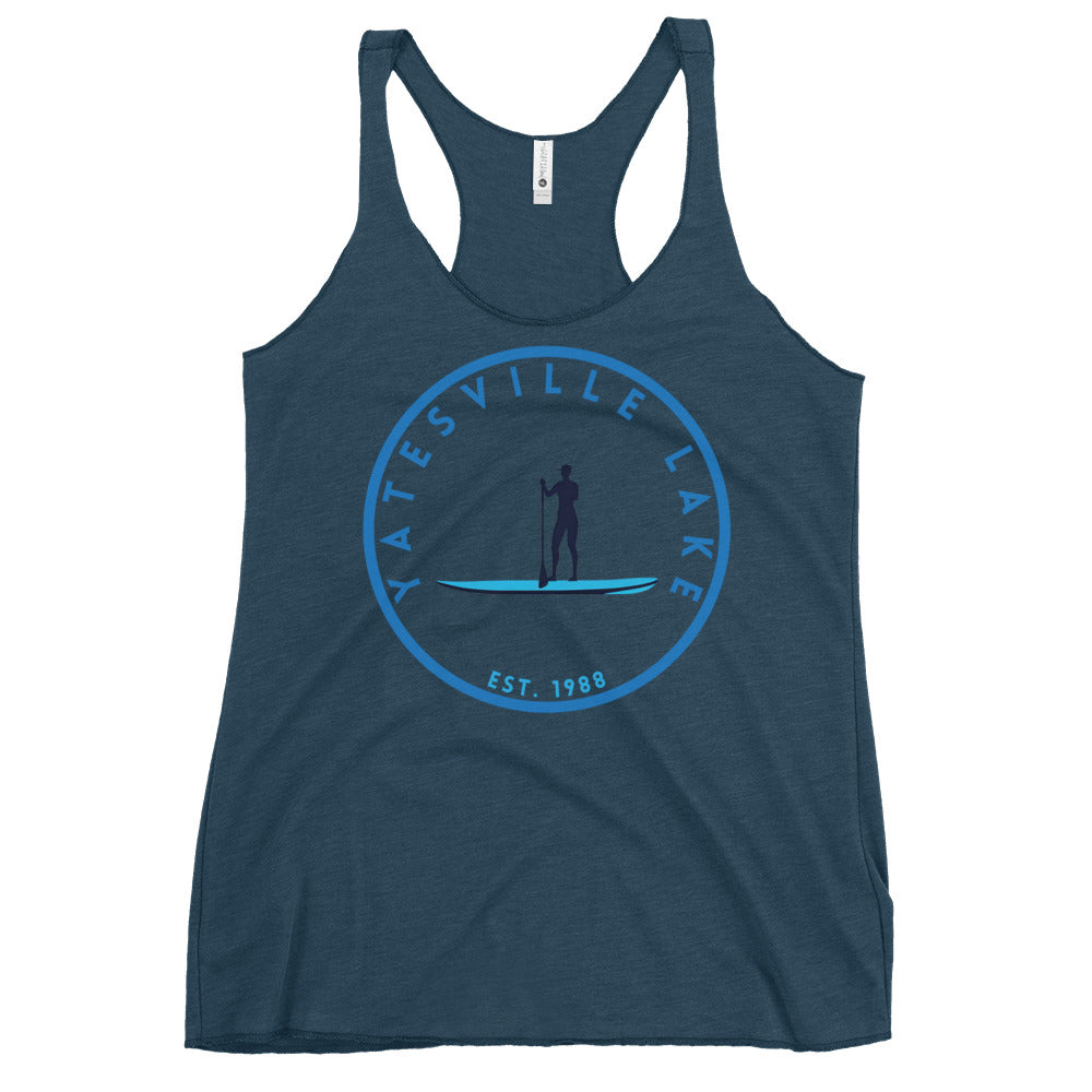 Yatesville Lake Kentucky Freshwater Paddle Women's Racerback Tank