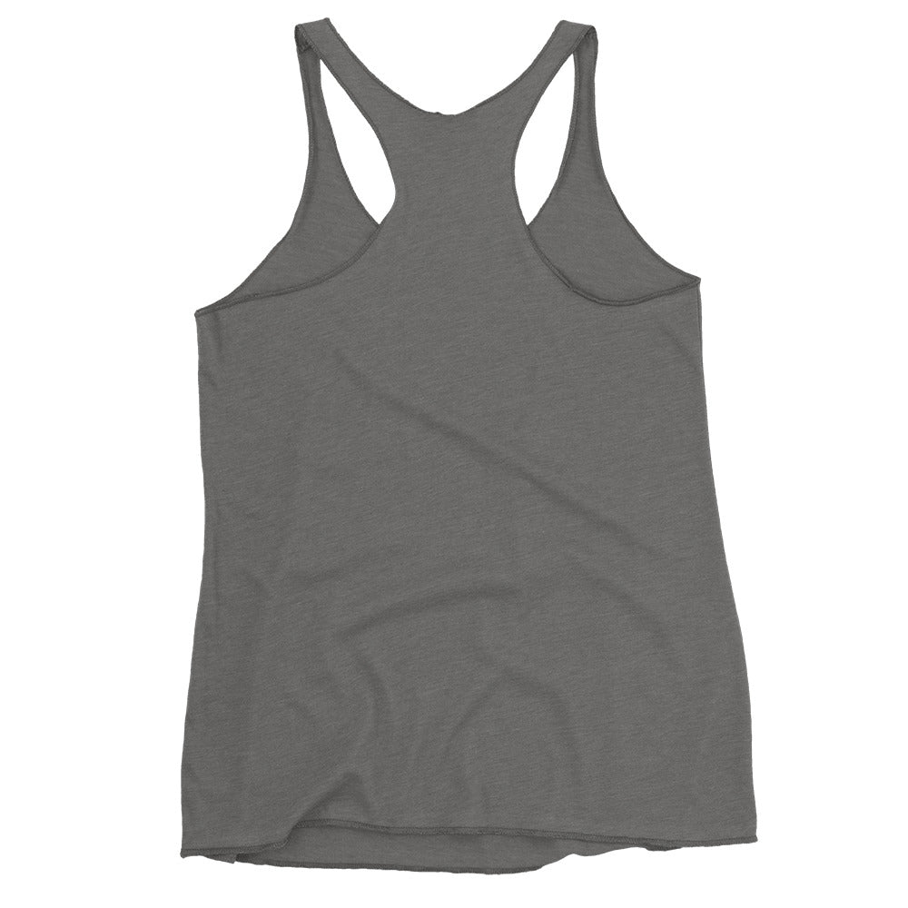 Custom Freshwater Lake Outline Women's Racerback Tank