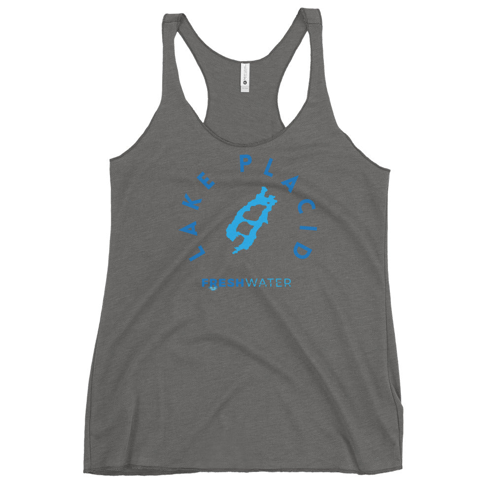 Lake Placid New York Freshwater Women's Racerback Tank
