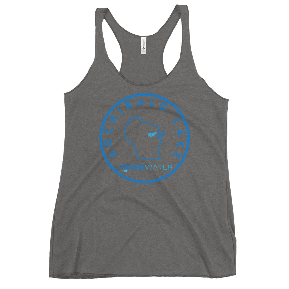Archibald Lake Wisconsin Freshwater SO Women's Racerback Tank