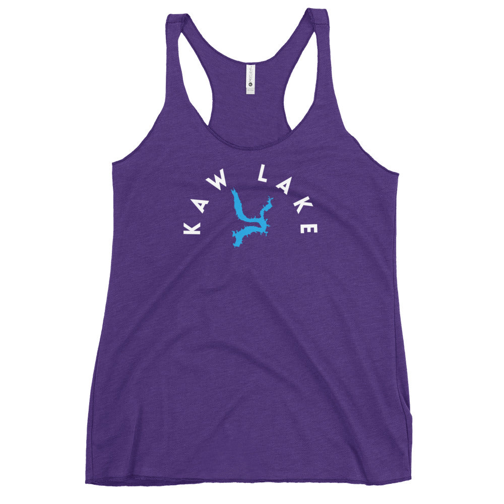 Kaw Lake Oklahoma Freshwater WB Women's Racerback Tank