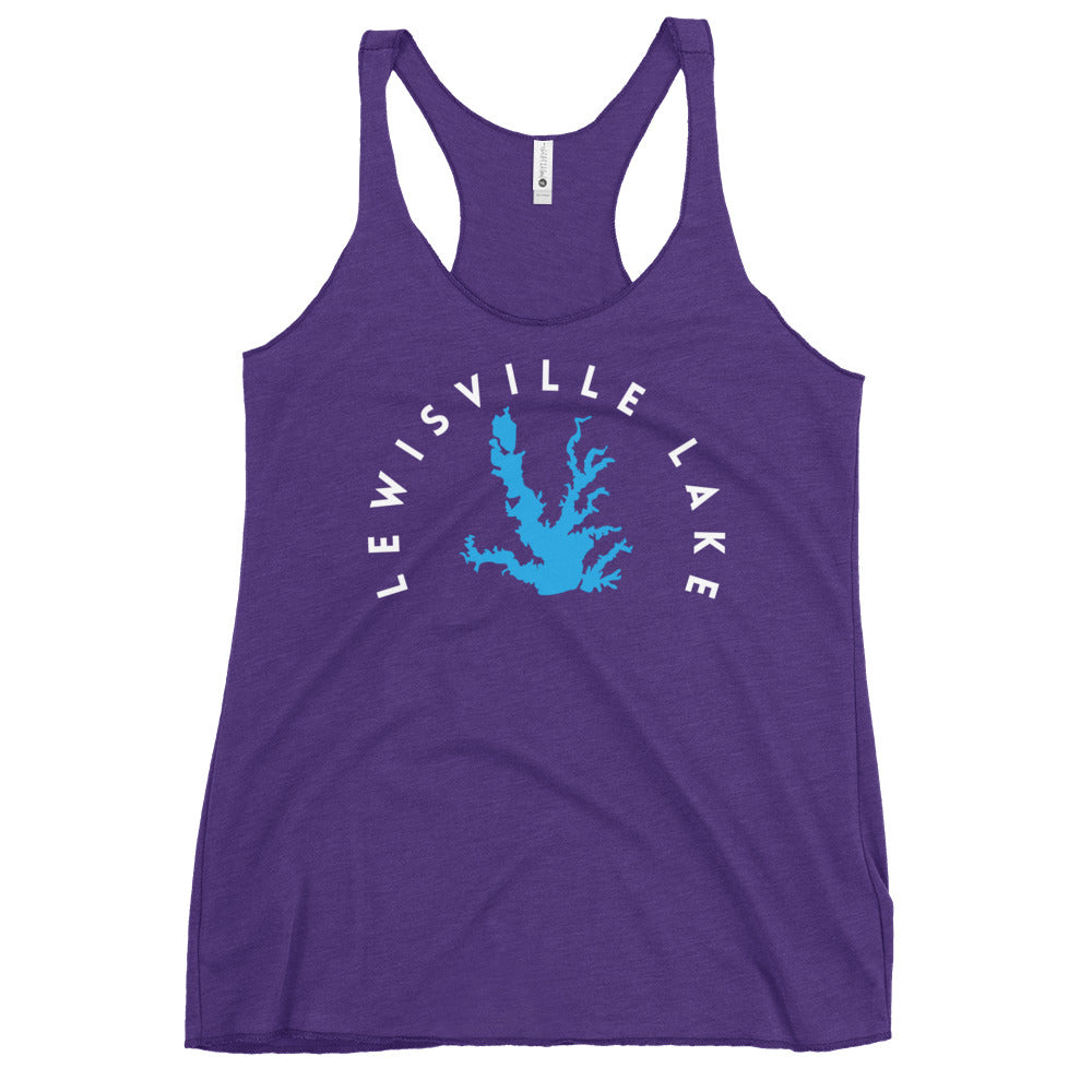 Lewisville Lake Texas Freshwater WB Women's Racerback Tank