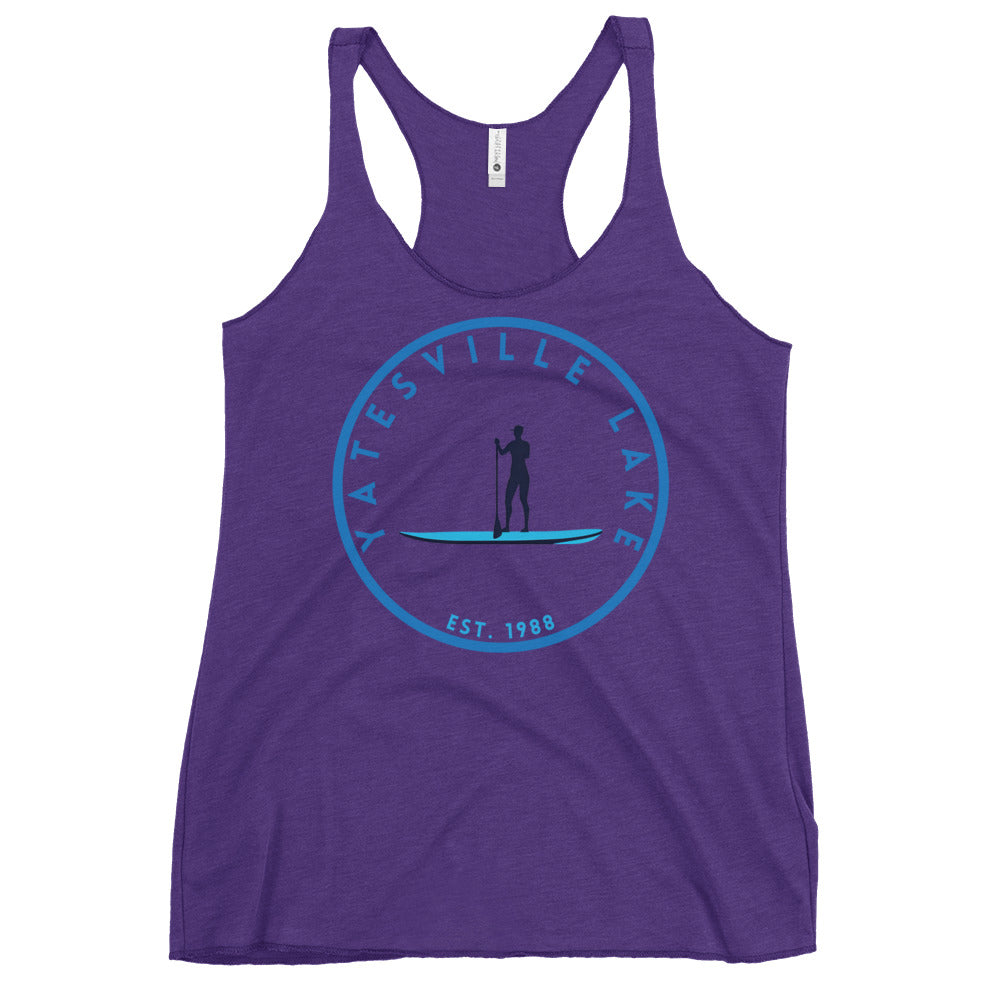 Yatesville Lake Kentucky Freshwater Paddle Women's Racerback Tank