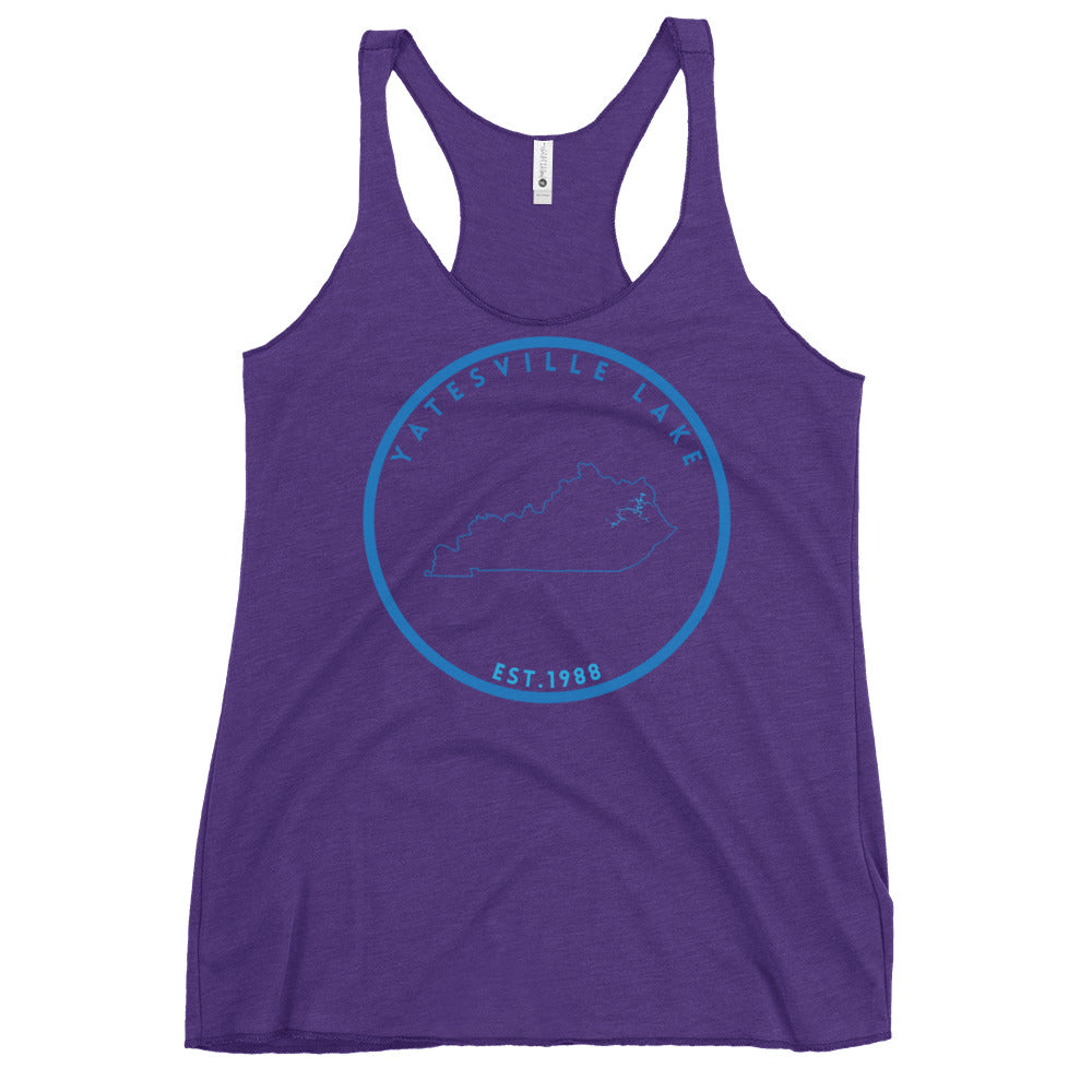 Yatesville Lake Kentucky Freshwater SO Women's Racerback Tank