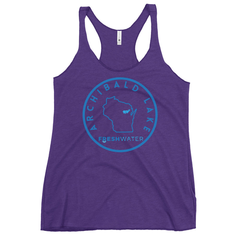 Archibald Lake Wisconsin Freshwater SO Women's Racerback Tank