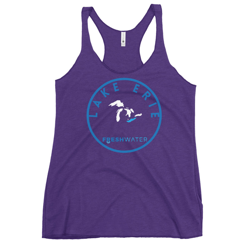 Lake Erie Great Lakes Freshwater GL Women's Racerback Tank