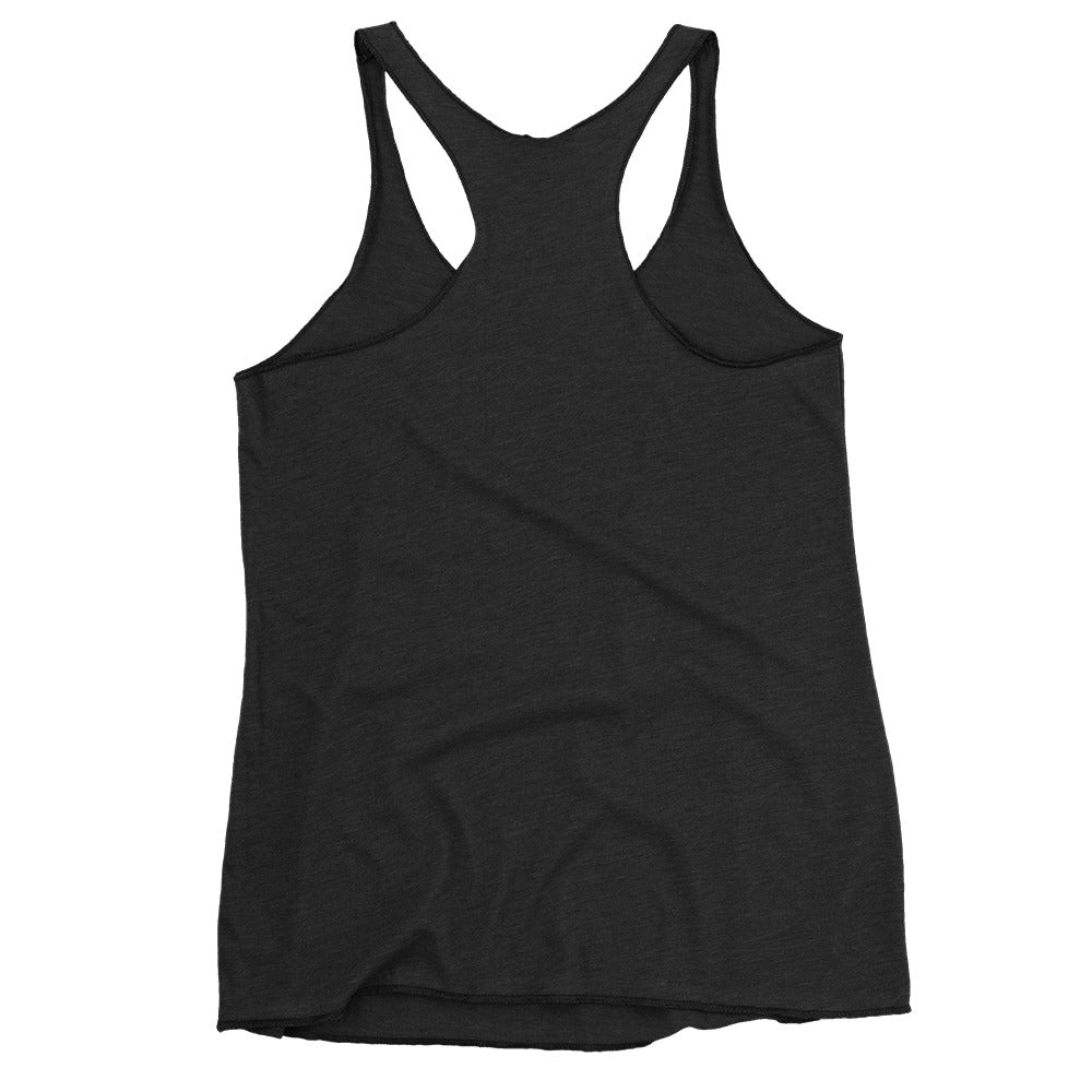 Custom Freshwater Lake Outline Women's Racerback Tank