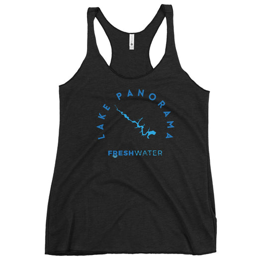Lake Panorama Freshwater Blue Women's Racerback Tank