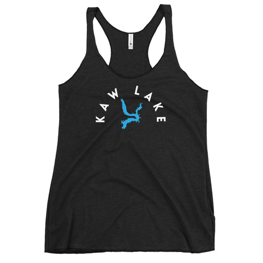 Kaw Lake Oklahoma Freshwater WB Women's Racerback Tank