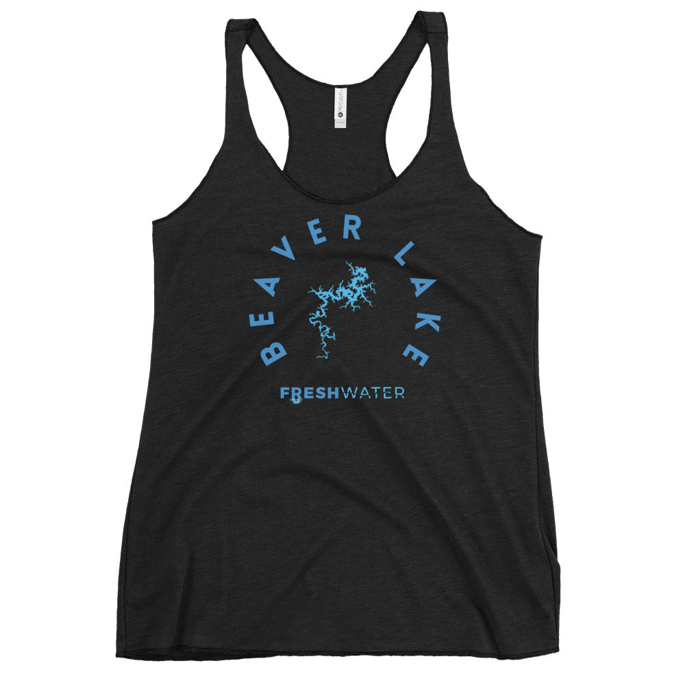 Beaver Lake Arkansas Freshwater Blue Women's Racerback Tank