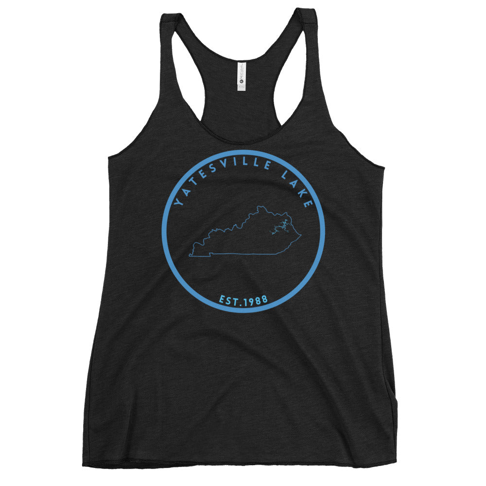 Yatesville Lake Kentucky Freshwater SO Women's Racerback Tank