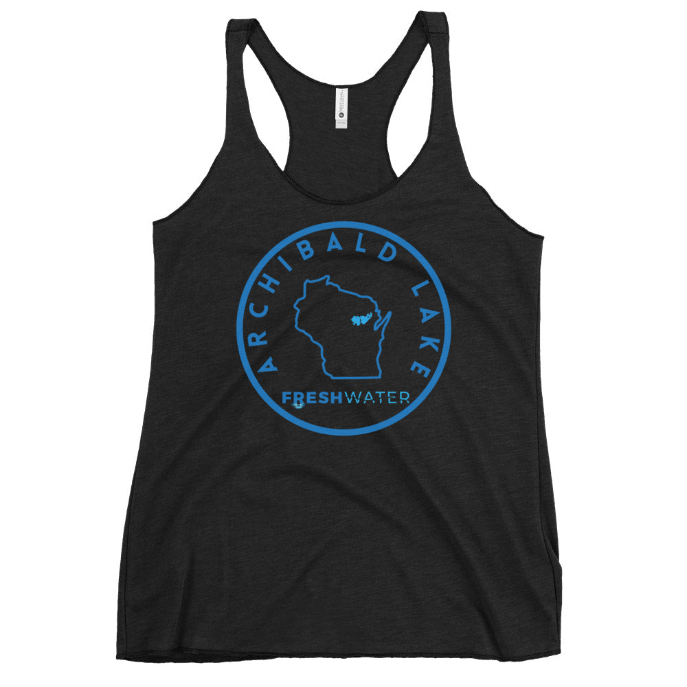 Archibald Lake Wisconsin Freshwater SO Women's Racerback Tank