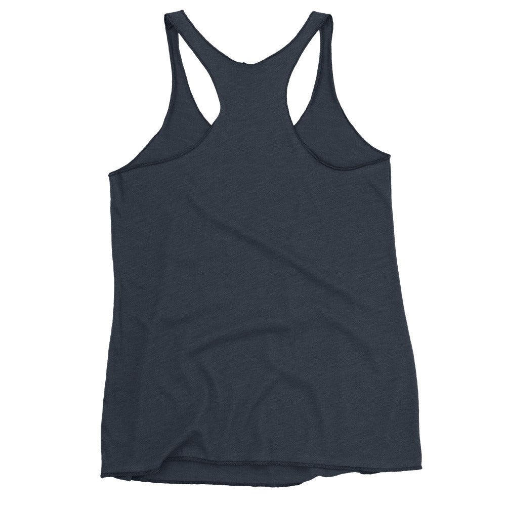 Custom Freshwater Lake Outline Women's Racerback Tank
