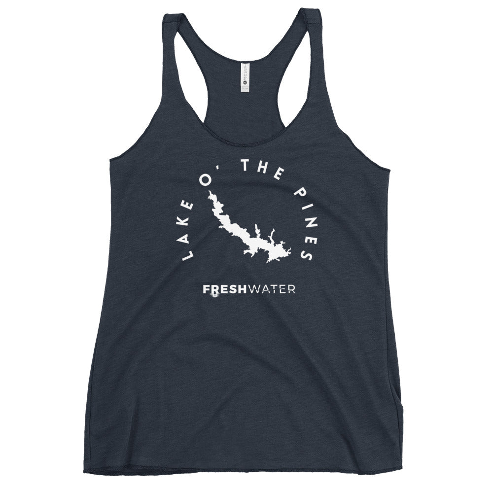 Lake O' the Pines Texas Freshwater WB Women's Racerback Tank