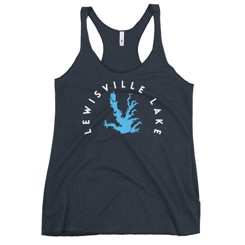 Lewisville Lake Texas Freshwater WB Women's Racerback Tank
