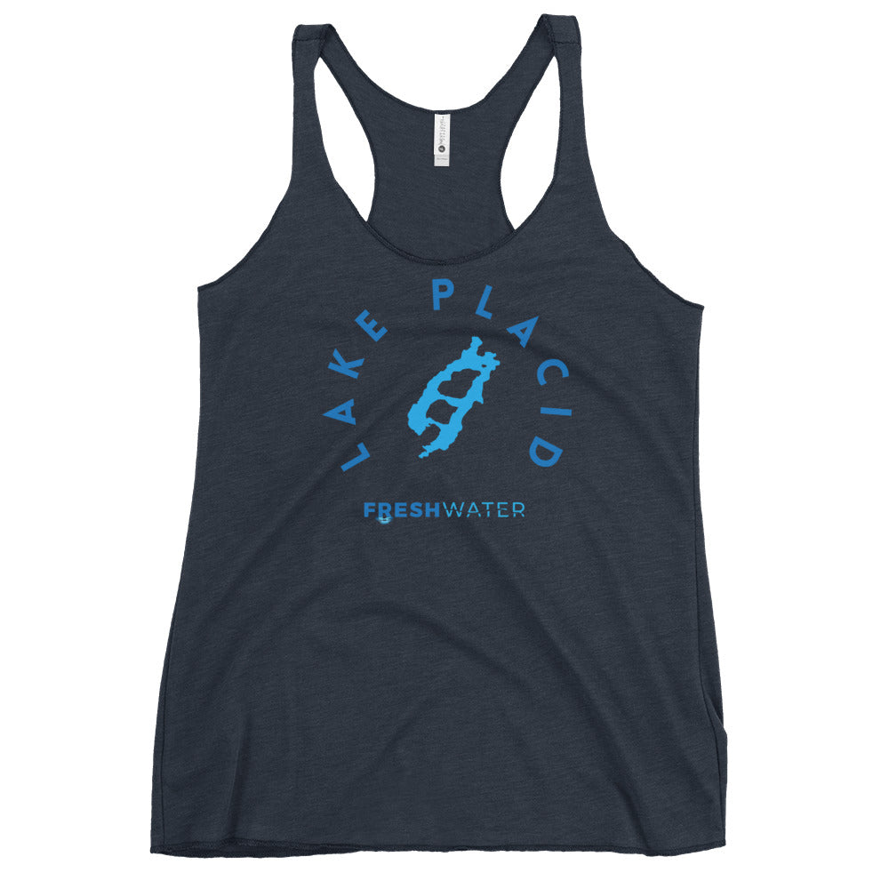Lake Placid New York Freshwater Women's Racerback Tank
