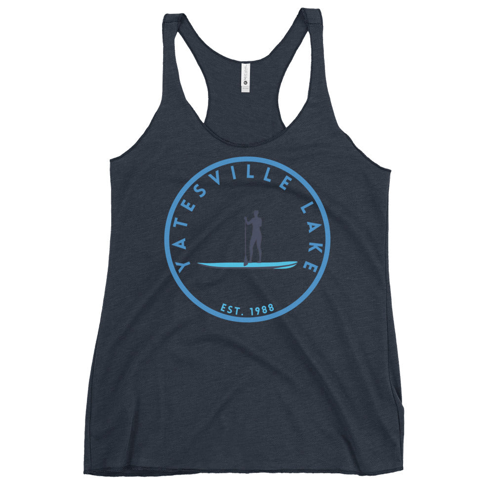 Yatesville Lake Kentucky Freshwater Paddle Women's Racerback Tank