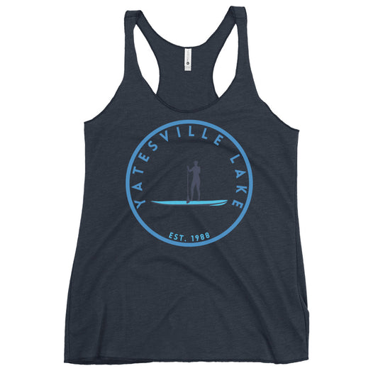 Yatesville Lake Kentucky Freshwater Paddle Women's Racerback Tank