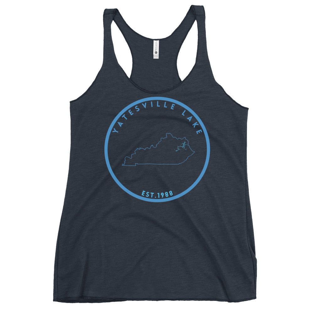 Yatesville Lake Kentucky Freshwater SO Women's Racerback Tank